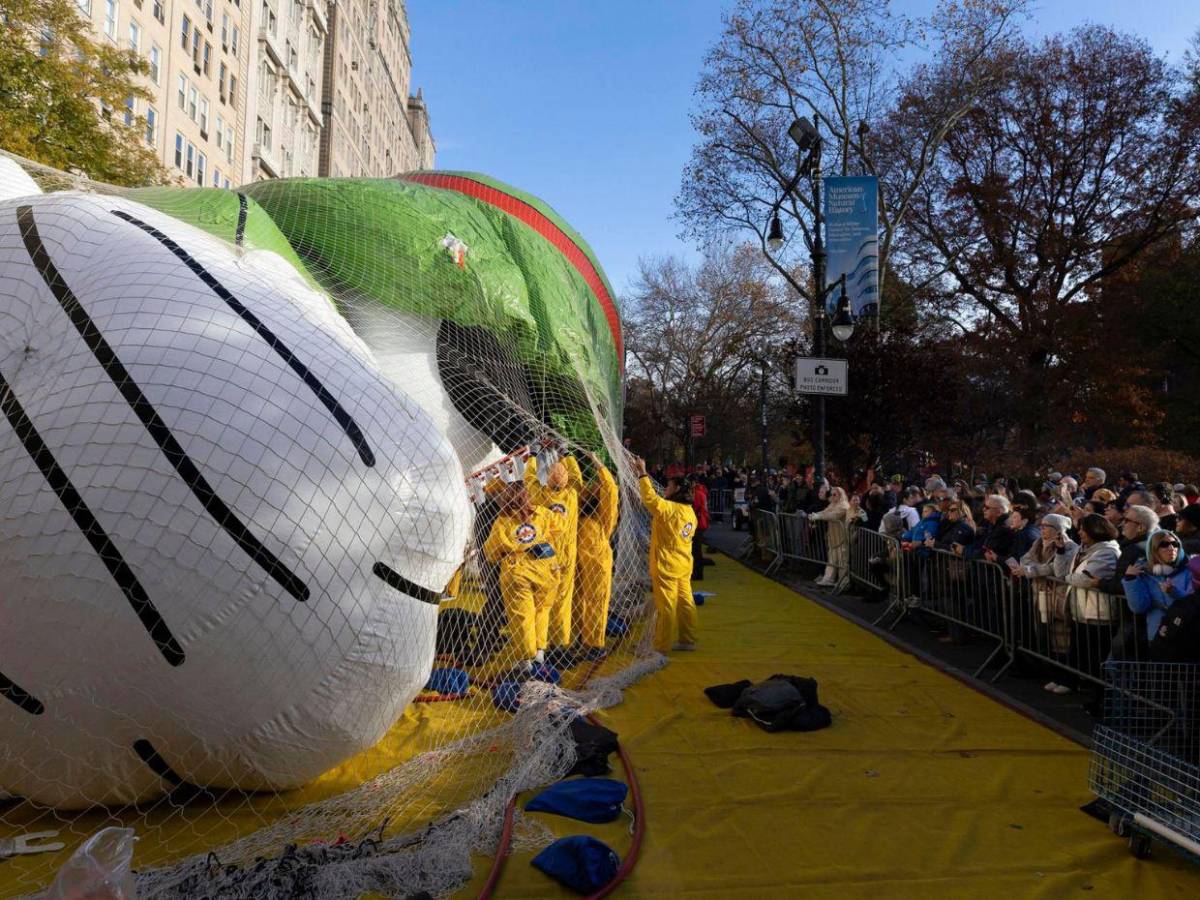 Todo listo para el desfile de Thanksgiving de Macy’s en Nueva York