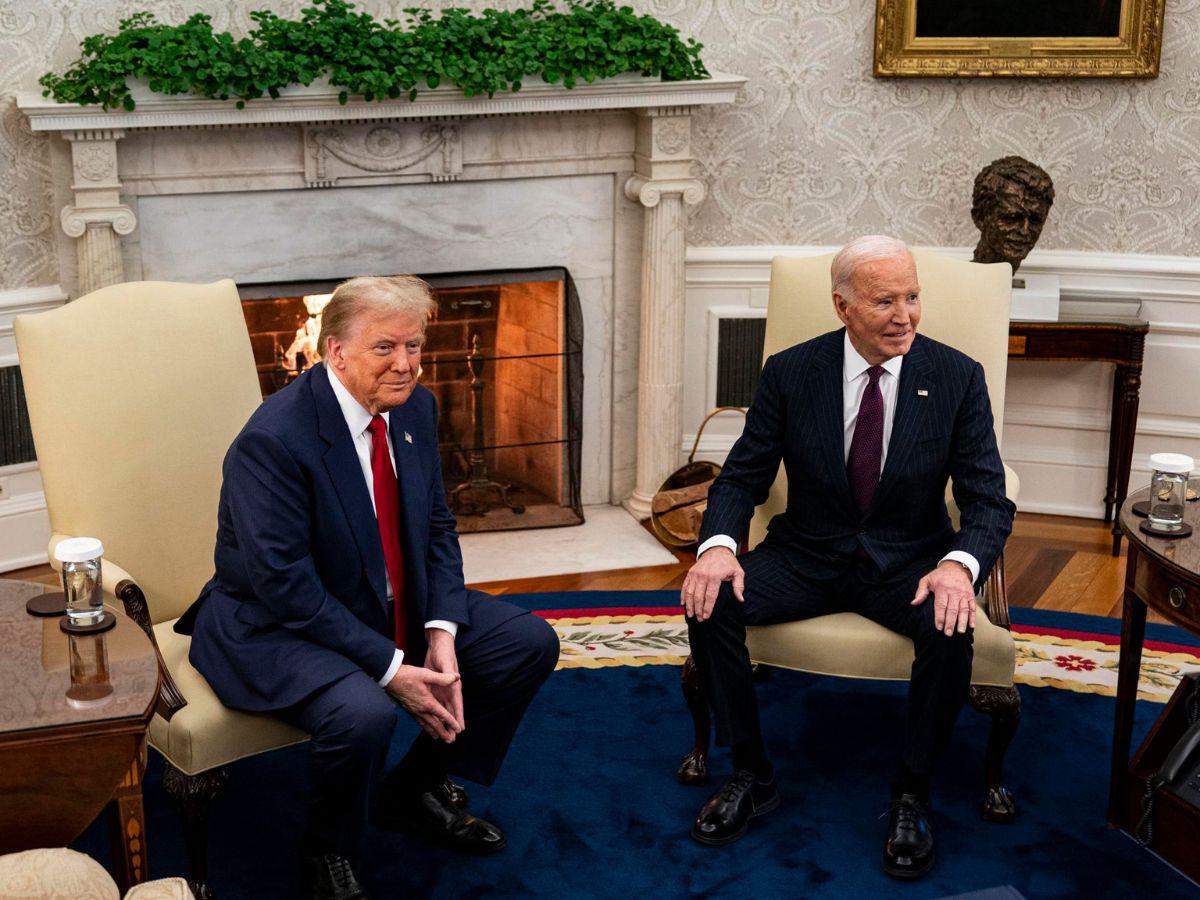 Así fue la reunión de Donald Trump y Joe Biden en la Casa Blanca