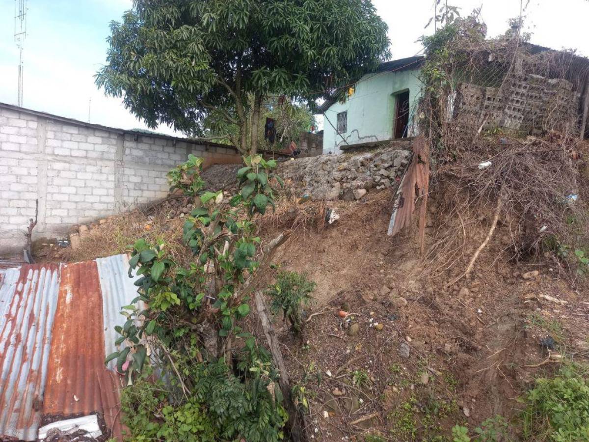 Hay varias zonas afectadas por las lluvias en Copán.