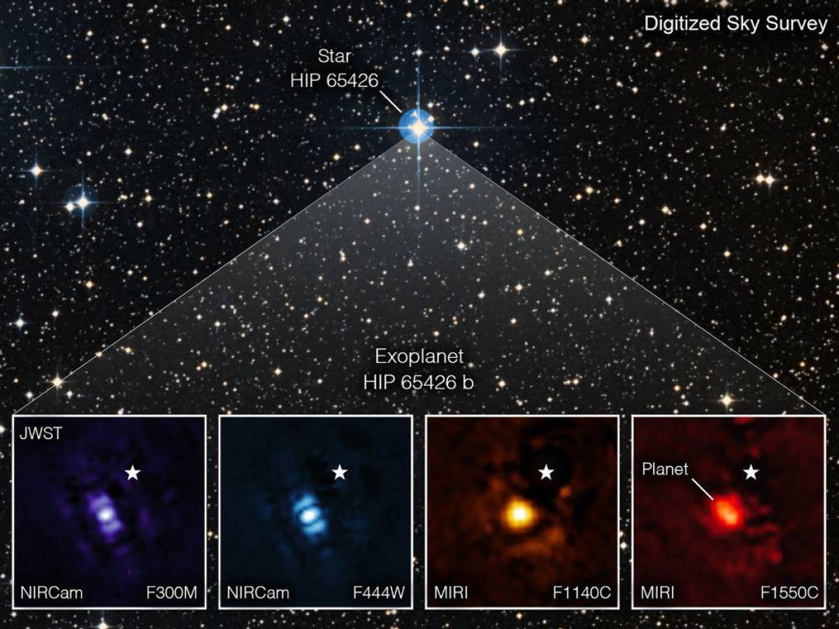 Telescopio Webb toma primera imagen de un exoplaneta