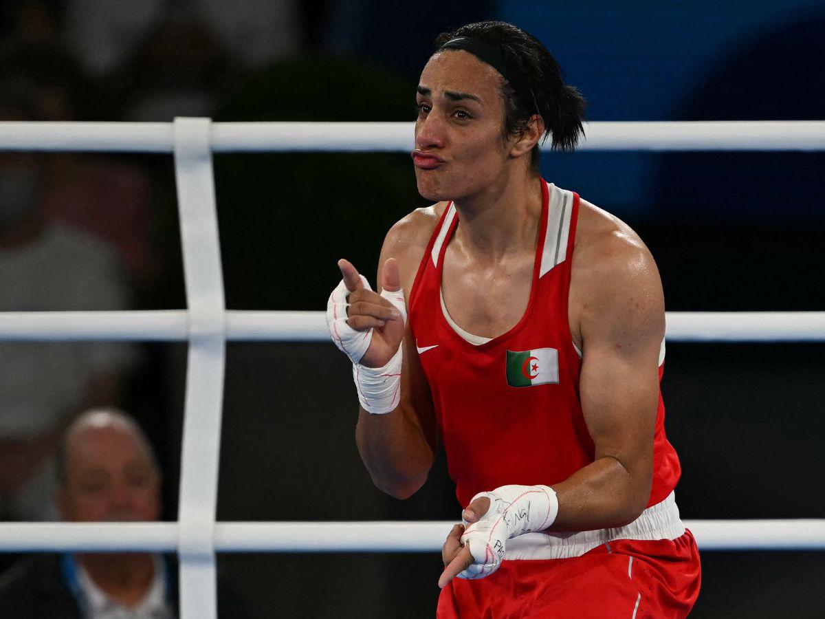 Imane Khelif, campeona de boxeo olímpico en París 2024.