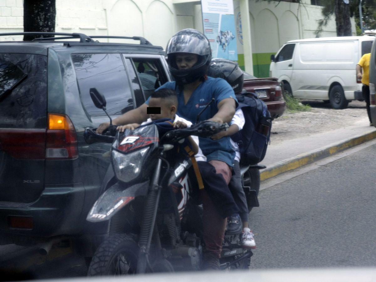 ¿Cuántos niños han muerto a causa de un accidente de motocicleta en Honduras?