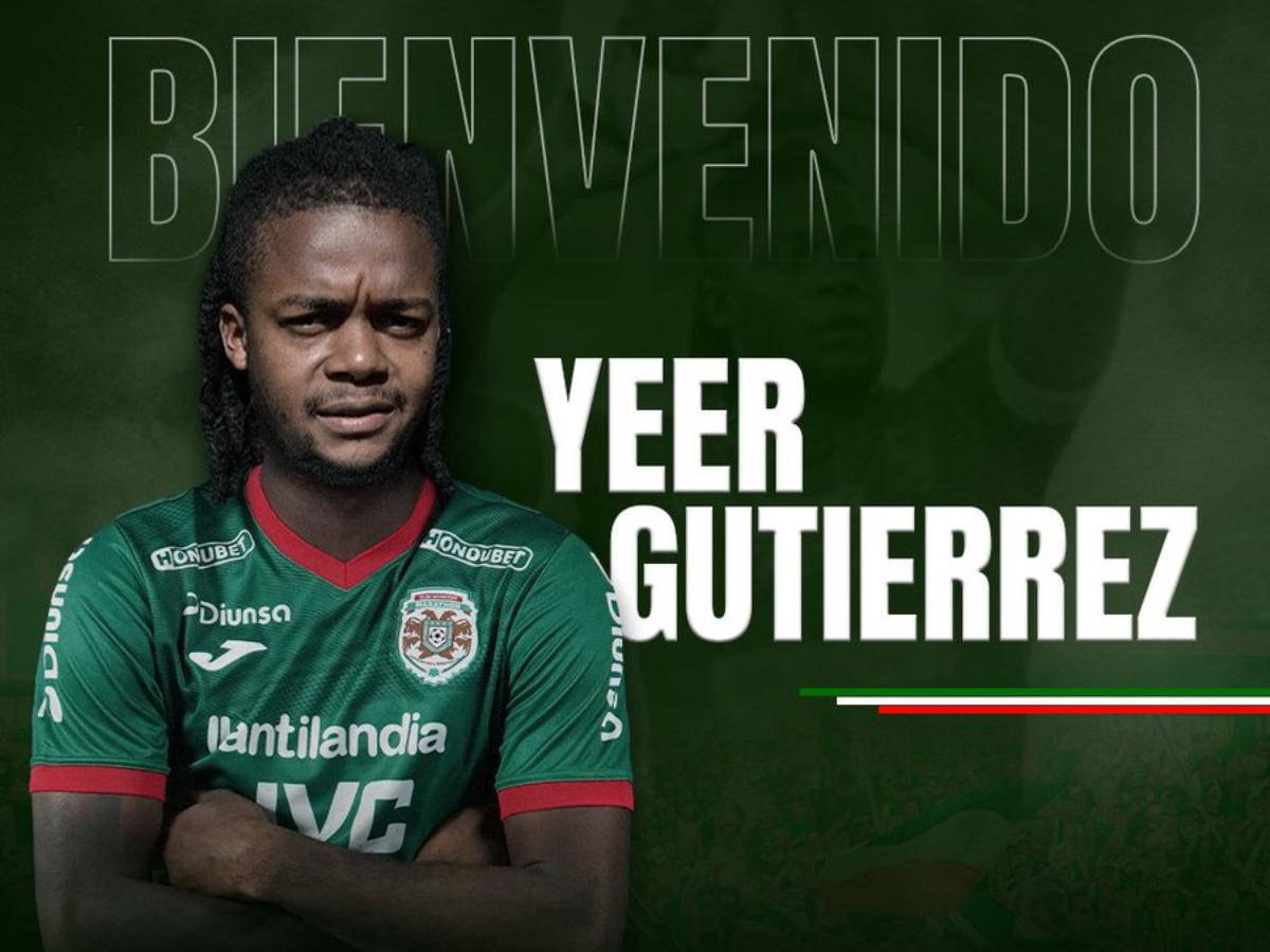 Yeer Gutiérrez es nuevo jugador del Marathón para el Apertura 2024 de la Liga Nacional