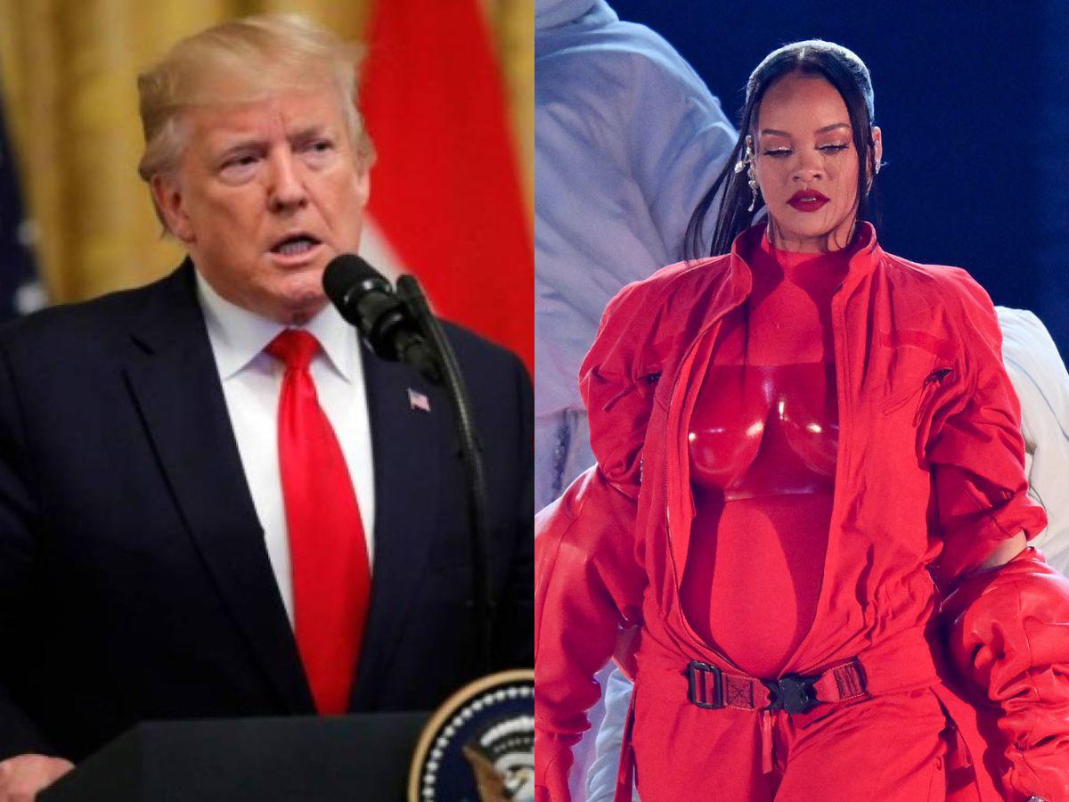 Donald Trump arremete contra Rihanna por su show de medio tiempo: “El peor espectáculo”