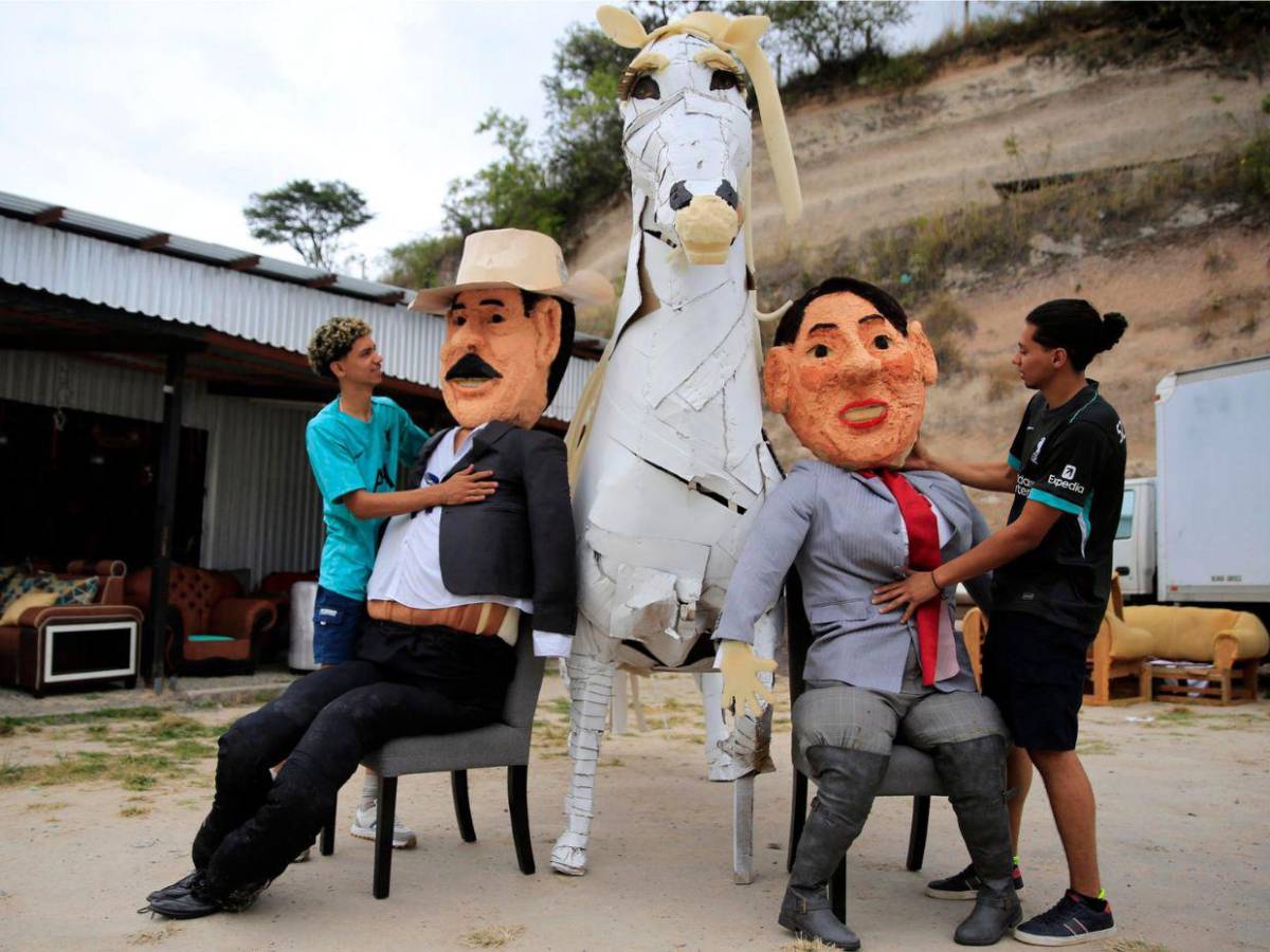 Monigotes de Mel y Xiomara serán “quemados” en Nochevieja