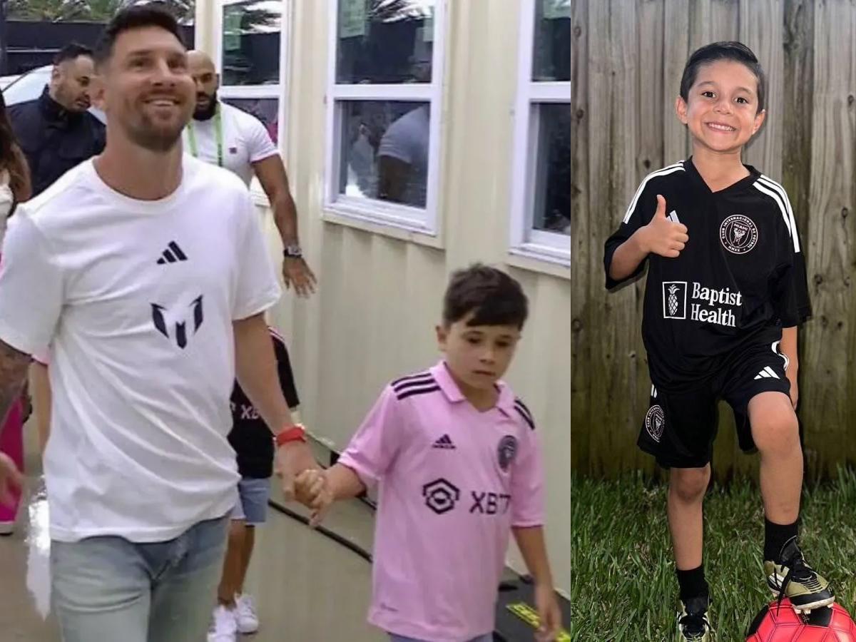 Matthew Fuentes, el niño hondureño que juega con el hijo de Messi en el Inter de Miami