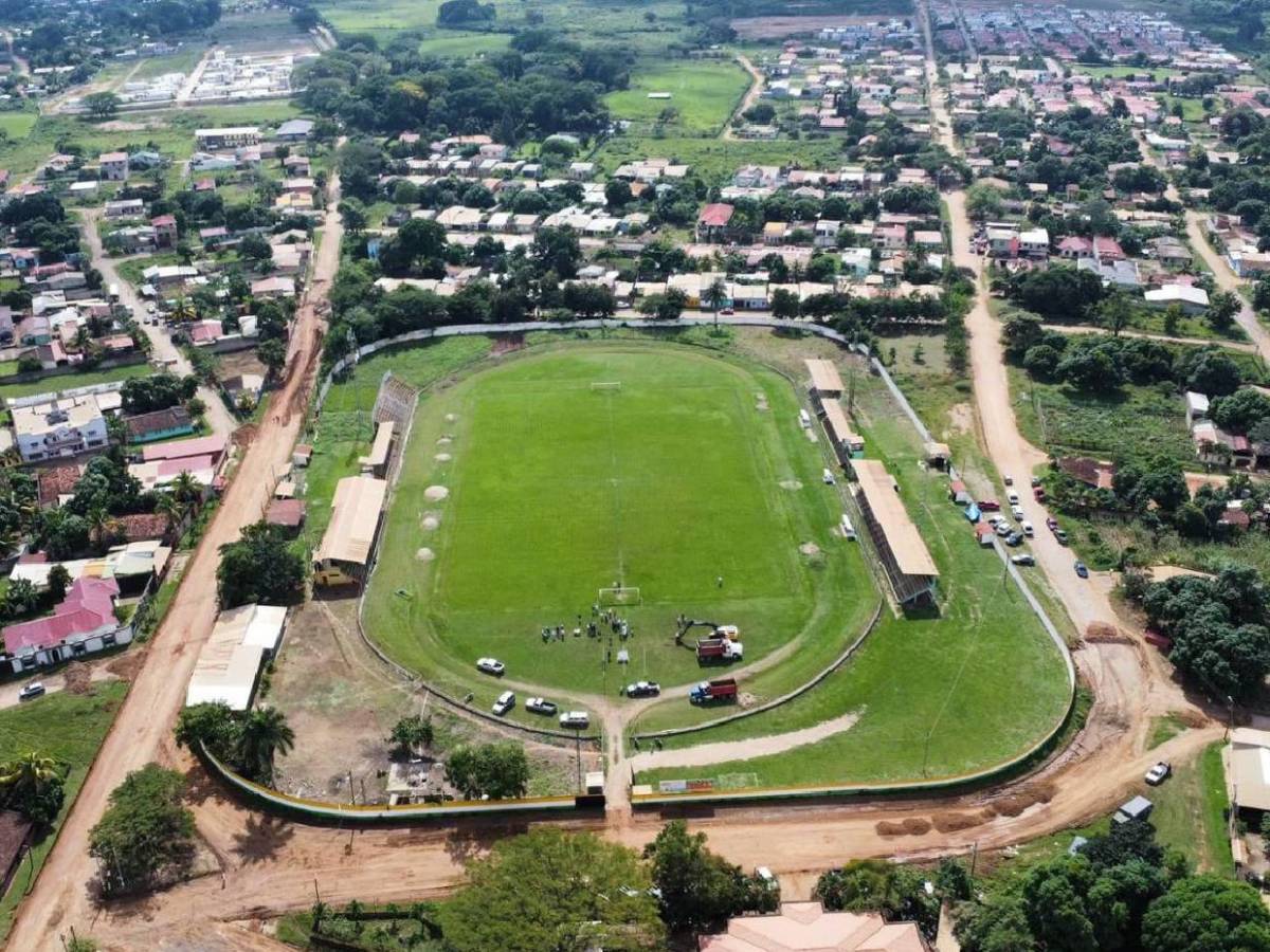 En fotos: Comienza remodelación del estadio Rubén Guifarro de Catacamas y así lucirá