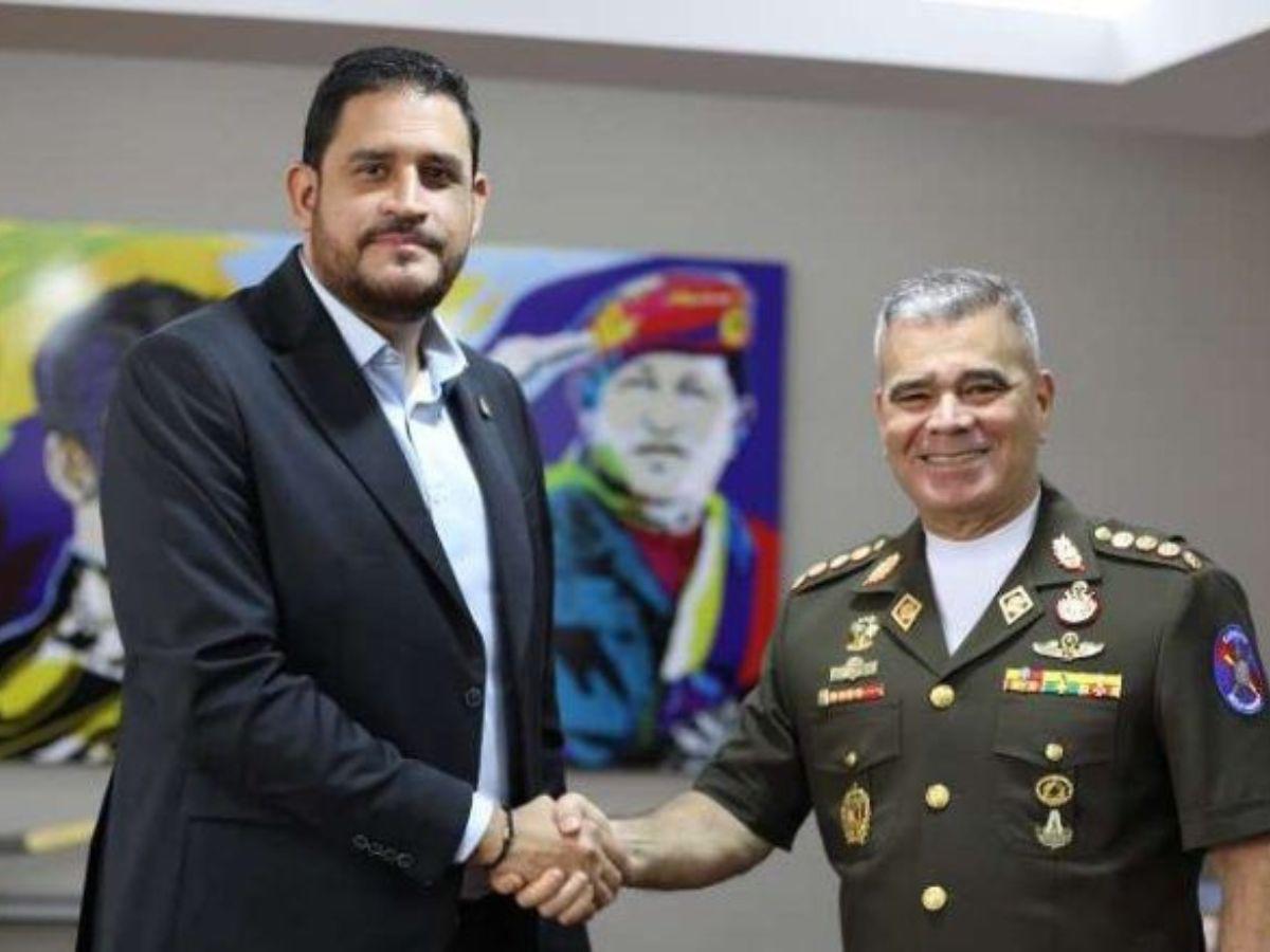 José Zelaya y Roosevelt Hernández se reúnen con ministro de Defensa de Venezuela