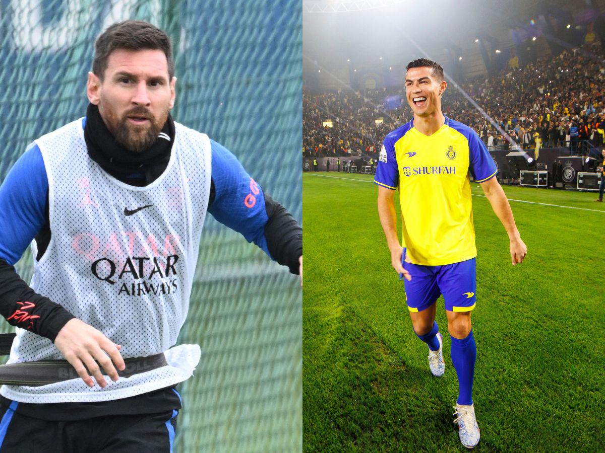 Messi y Cristiano Ronaldo se vuelven a ver los rostros en infartante partido en Arabia Saudita