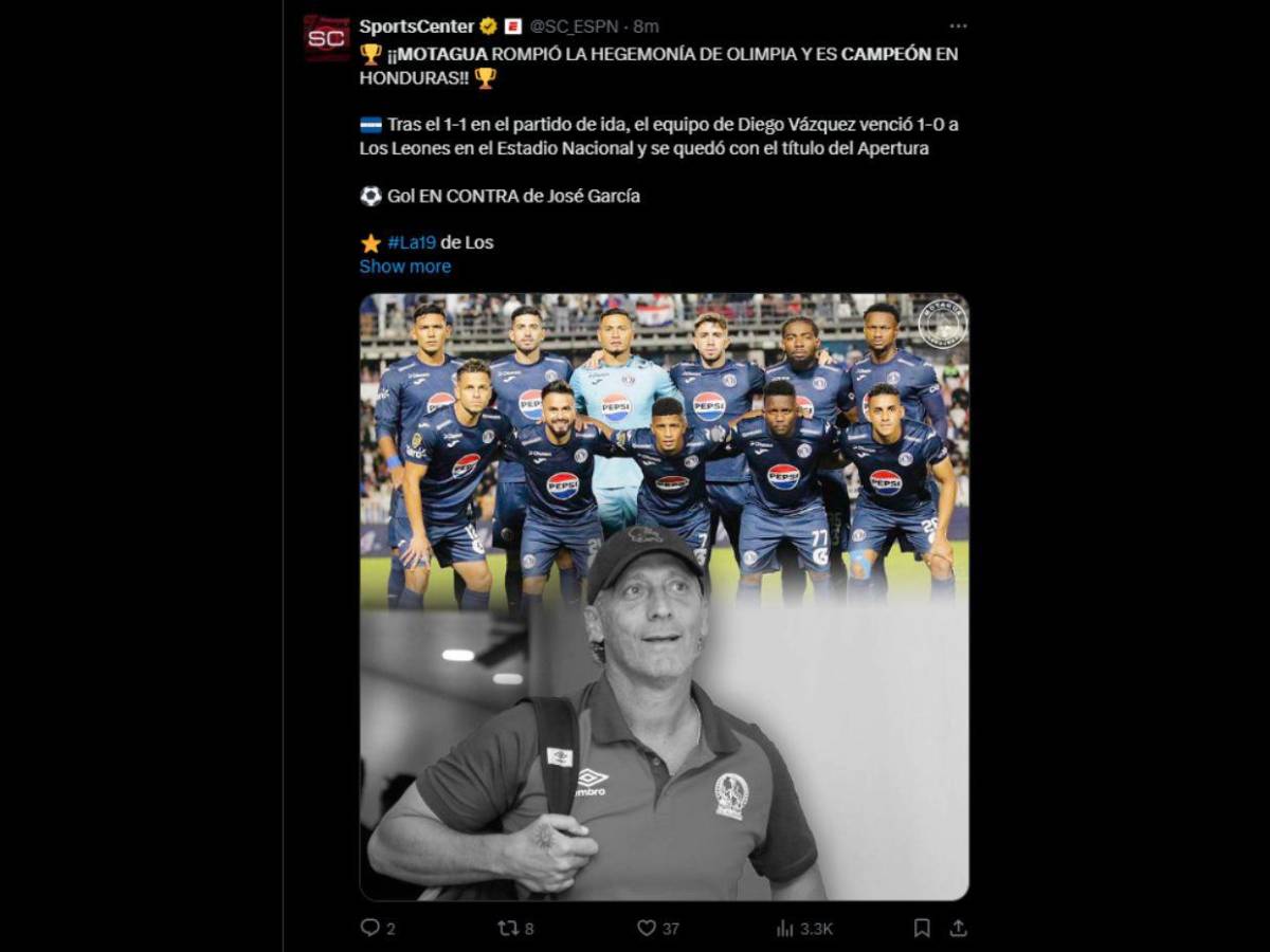 ¡Rompieron la sal ante Olimpia! Así informaron los medios el triunfo de Motagua