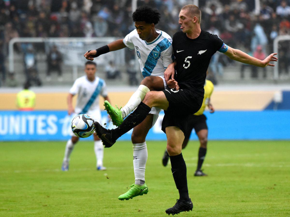 Guatemala sufre duro revés cayendo 1-0 ante Nueva Zelanda en el Mundial Sub-20