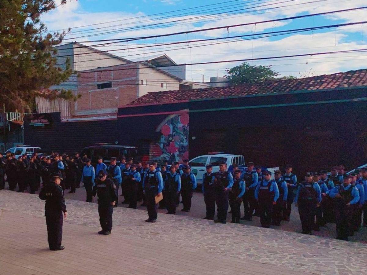 Black Mambas y 200 agentes policiales: así luce Catacamas tras intervención