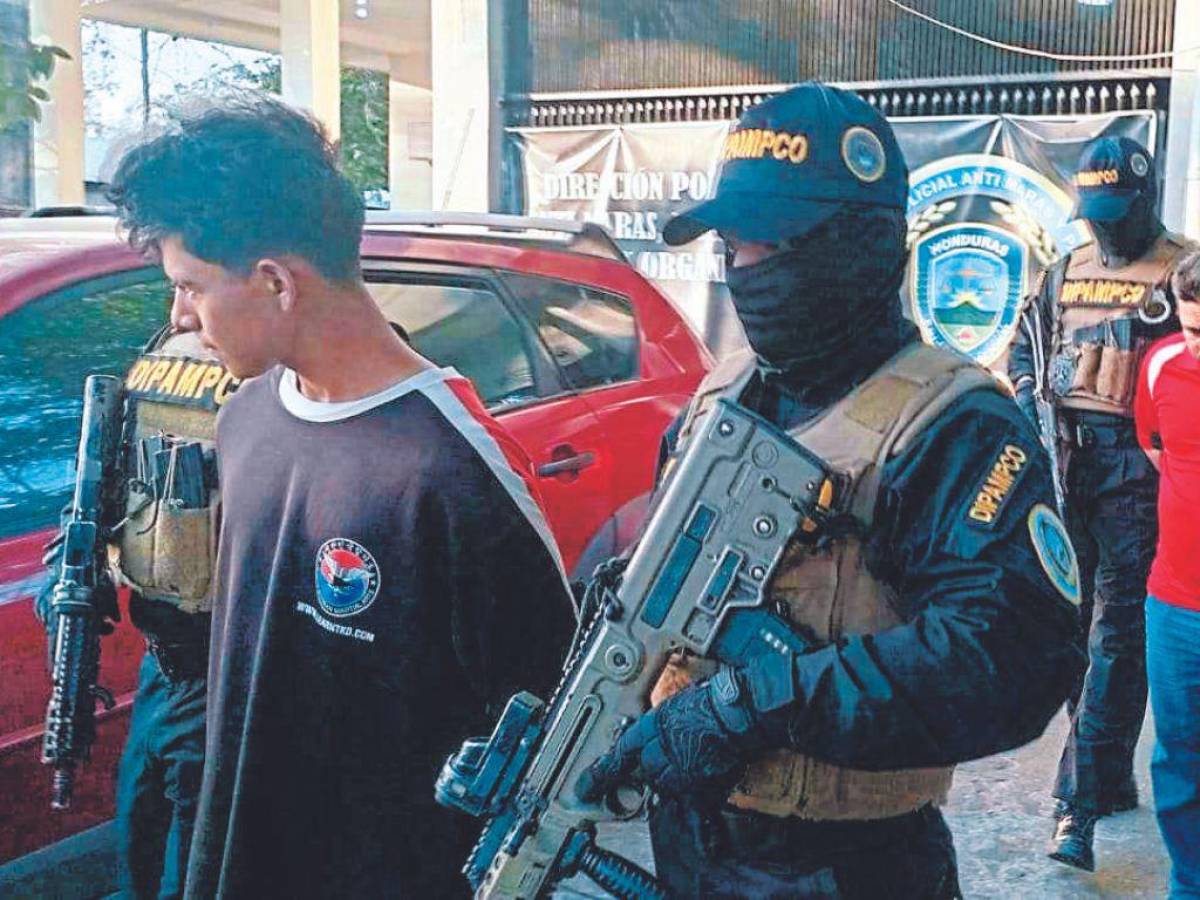 Con droga valorada en L 100 mil caen peligrosos integrantes de la Mara Salvatrucha en San Pedro Sula