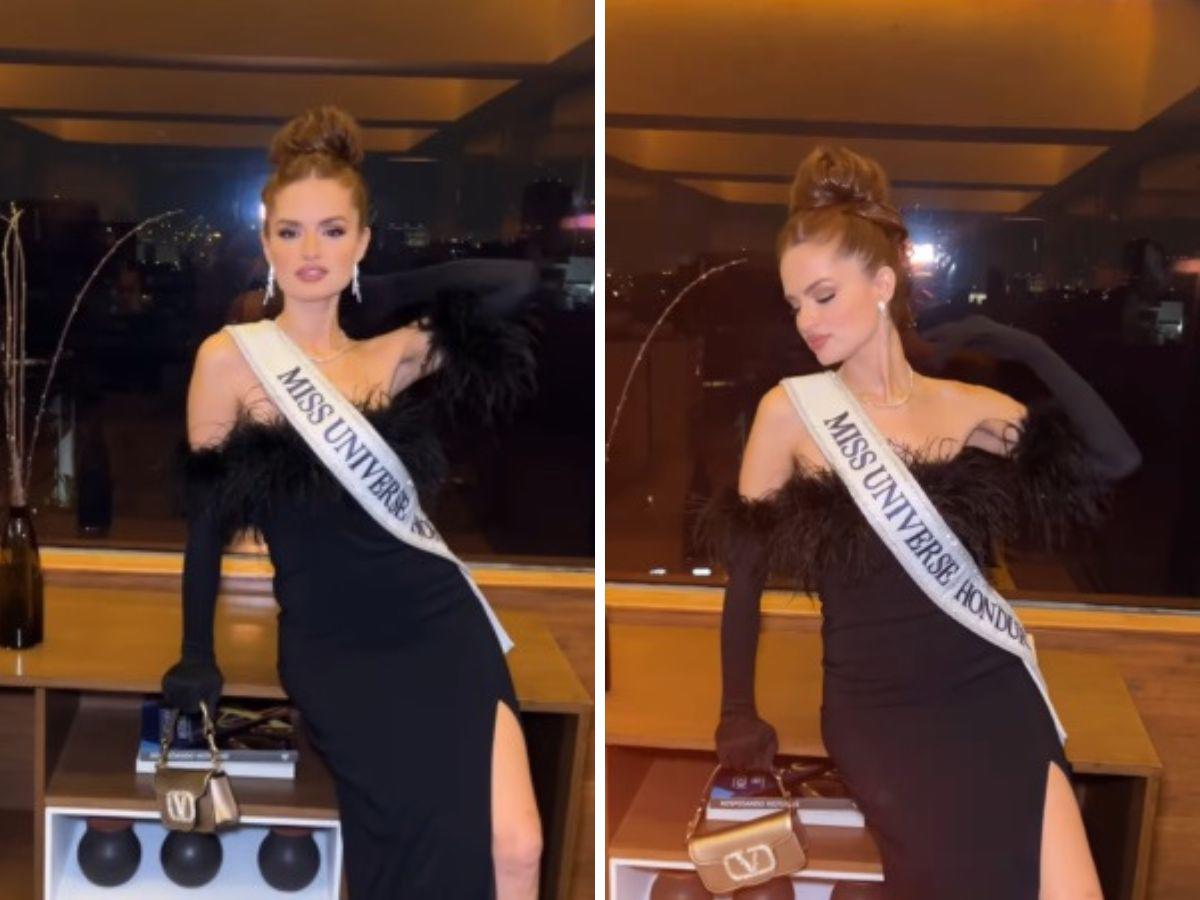 Stephanie Cam deslumbra con atrevido look en cena de Miss Universo