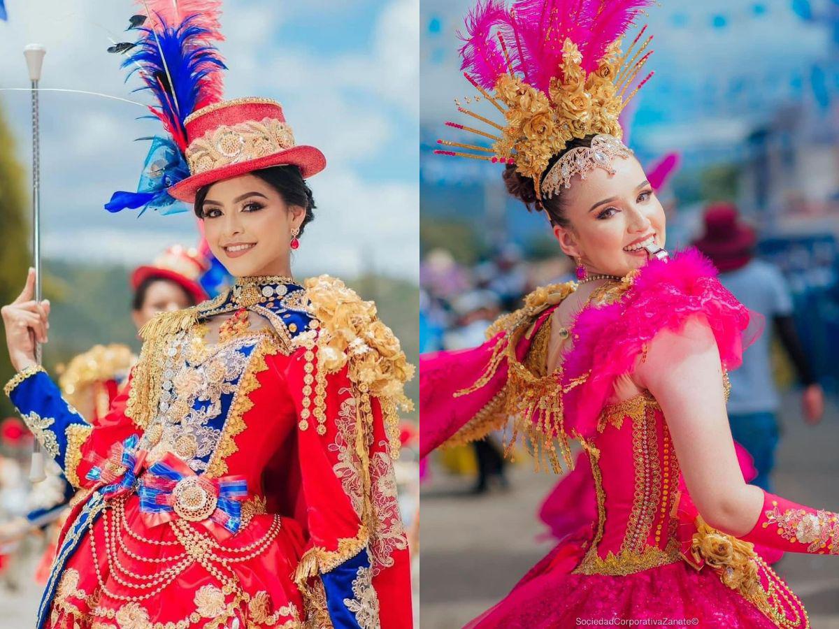 Únicos y elaborados: los bellos trajes que lucieron las palillonas de Danlí en las fiestas patrias 2024