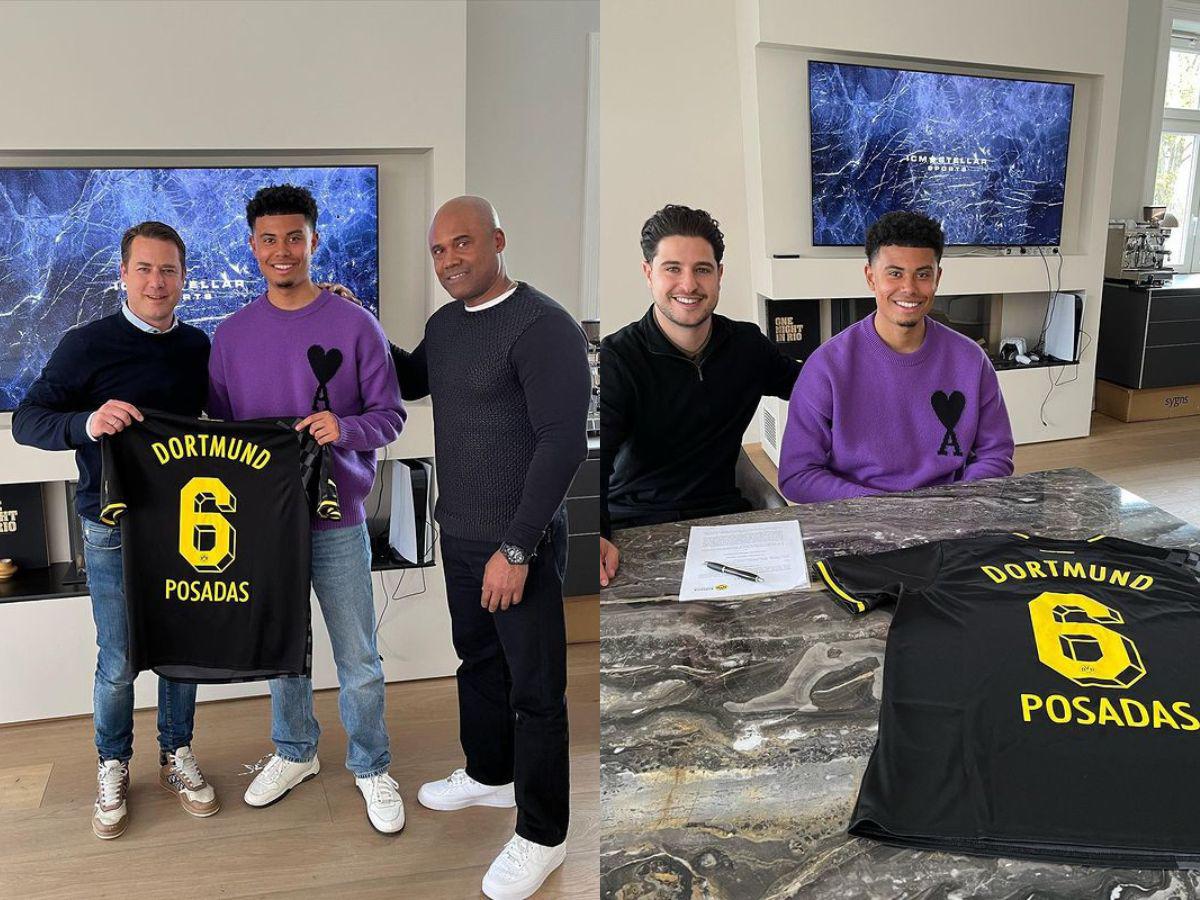 Leonardo Posadas, futbolista de sangre hondureña, es presentado por el Borussia Dortmund