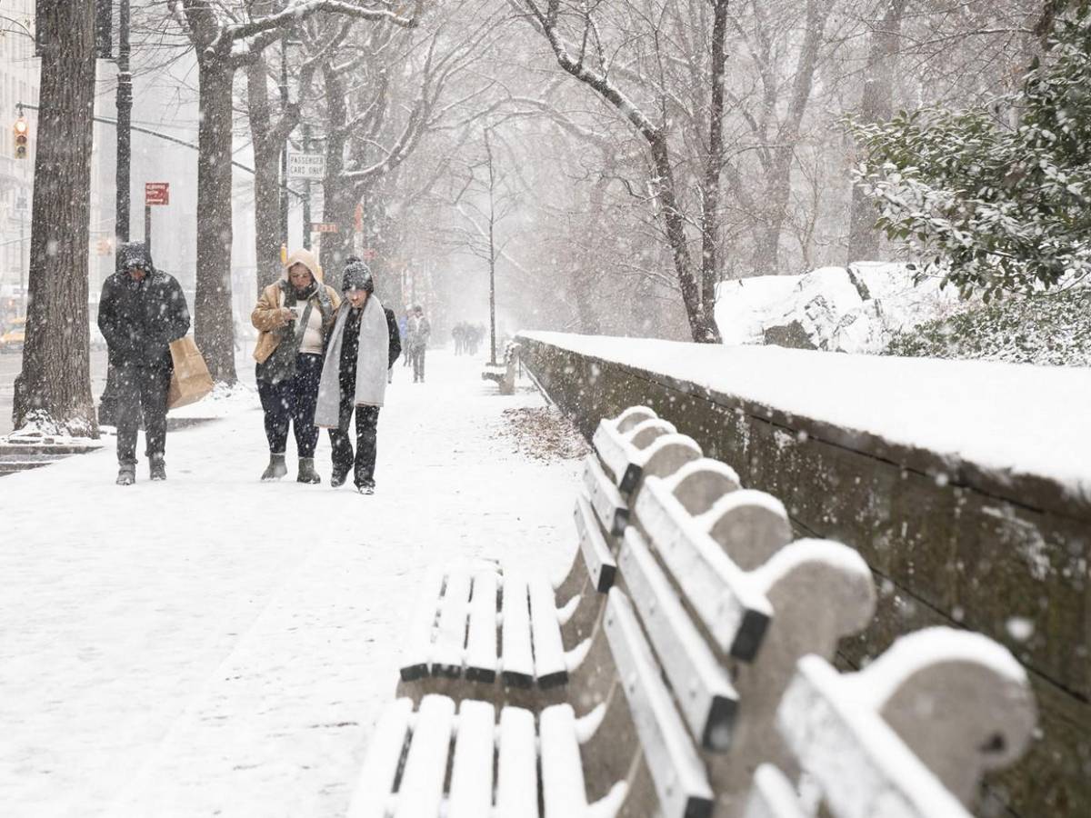 Tormenta de nieve en EUA deja impresionantes imágenes en Nueva York