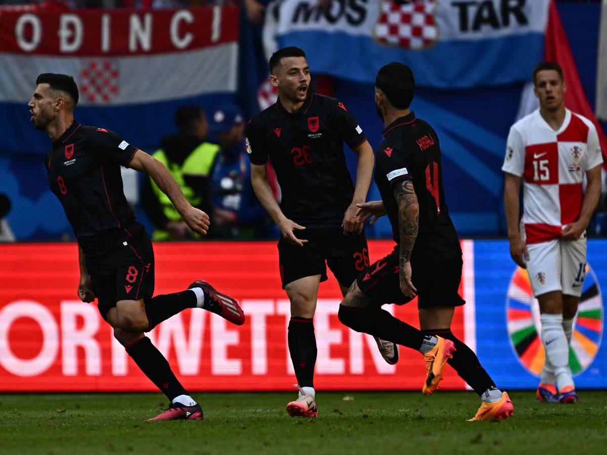 Albania le empata in-extremis a Croacia que prácticamente está eliminado de Eurocopa 2024