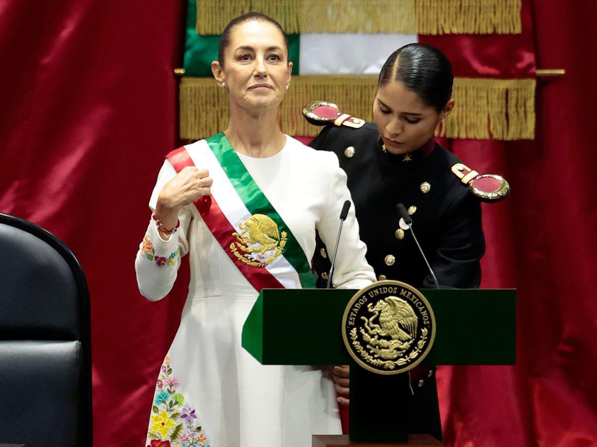 Las imágenes que dejó la investidura de Claudia Sheinbaum como presidenta de México