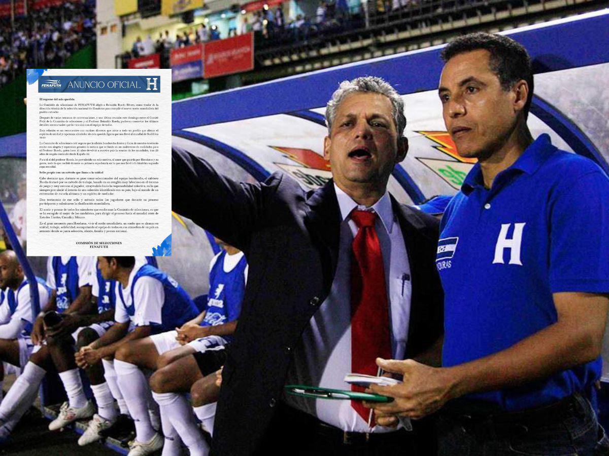 Fenafuth revela las razones por las que eligieron a Reinaldo Rueda y cuánto dura su contrato con la Selección de Honduras