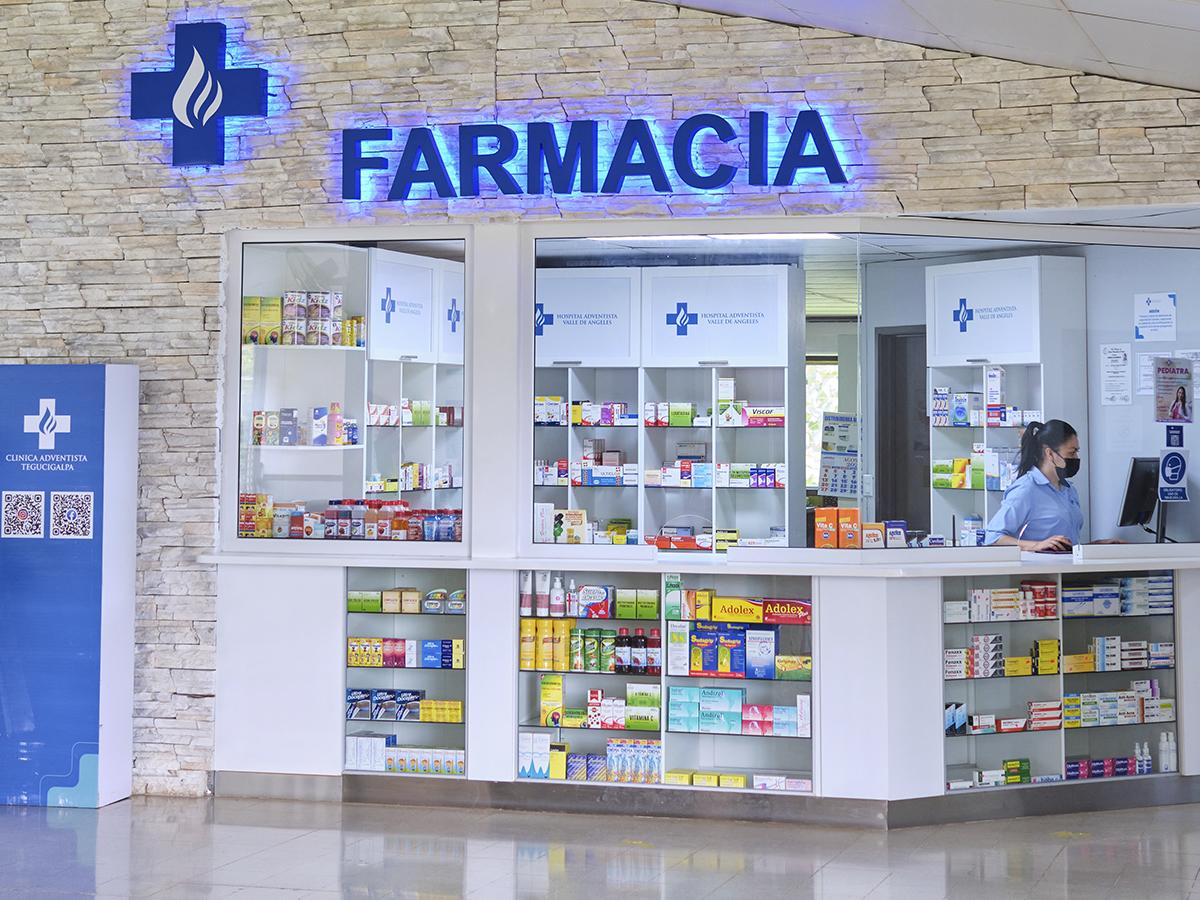 <i>El Hospital Adventista Valle de Ángeles, cuenta con su propia farmacia.</i>