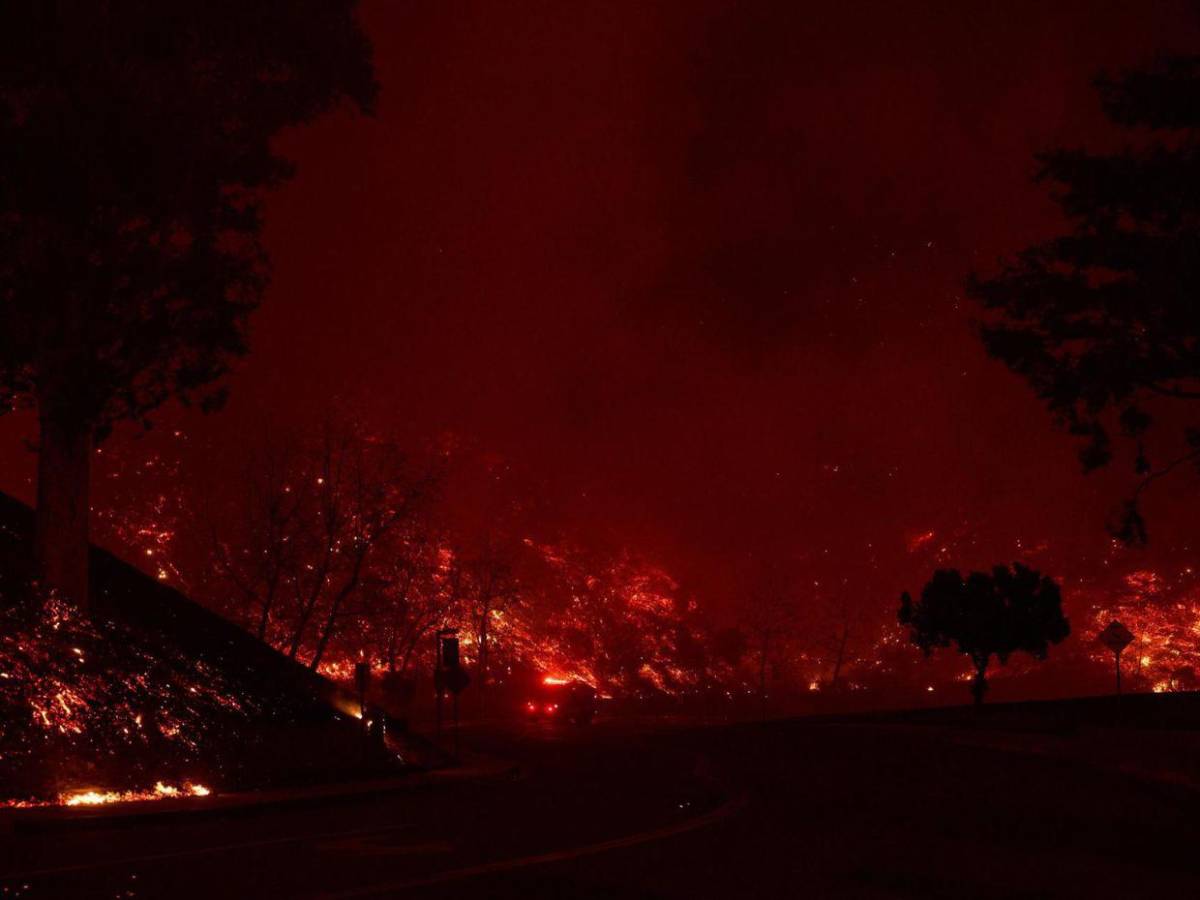 Evacuaciones y cierre de calles: impactantes imágenes del incendio en Malibú