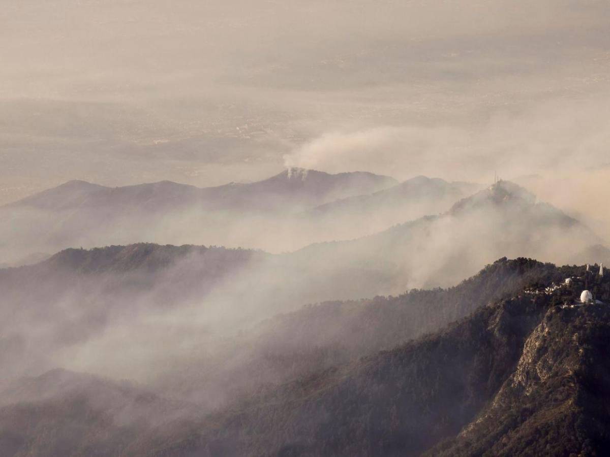 Impactantes fotos aéreas de los incendios de Los Ángeles