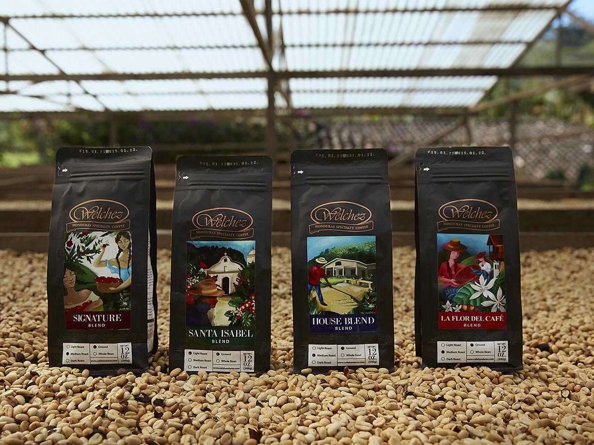 <i>Múltiples variedades de café cultivadas en Finca Santa Isabel, Copán.</i>