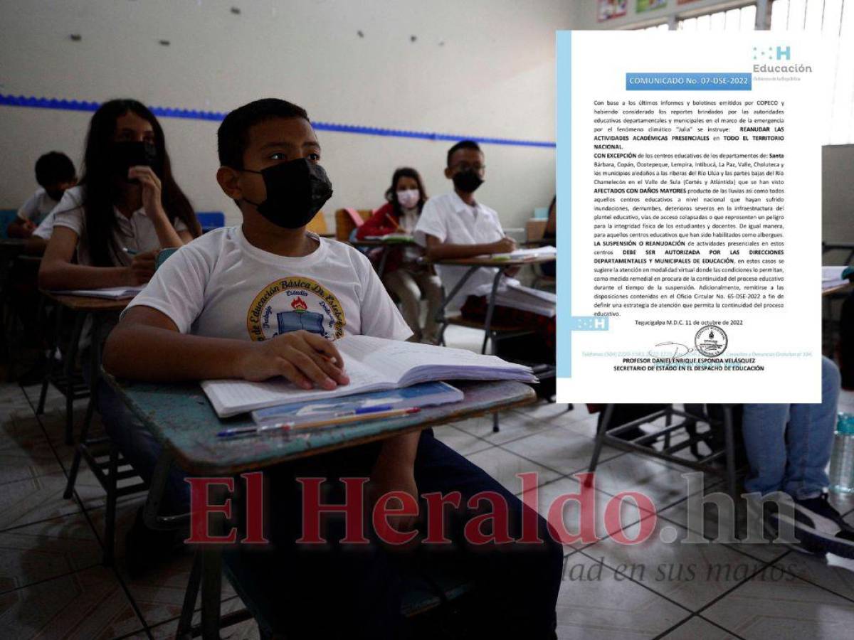 Reanudan las clases presenciales a nivel nacional; hay excepciones