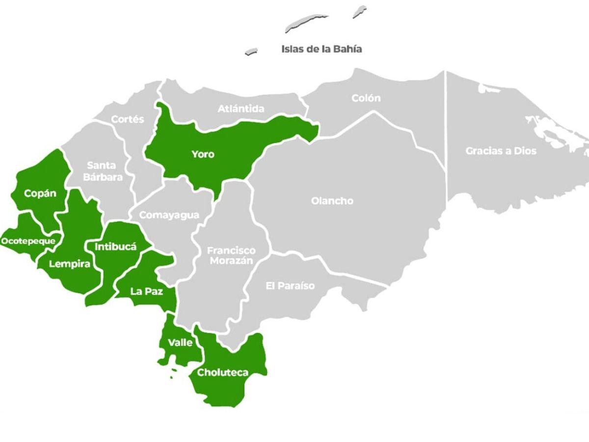 Alerta verde por 48 horas en ocho departamentos de Honduras por lluvias