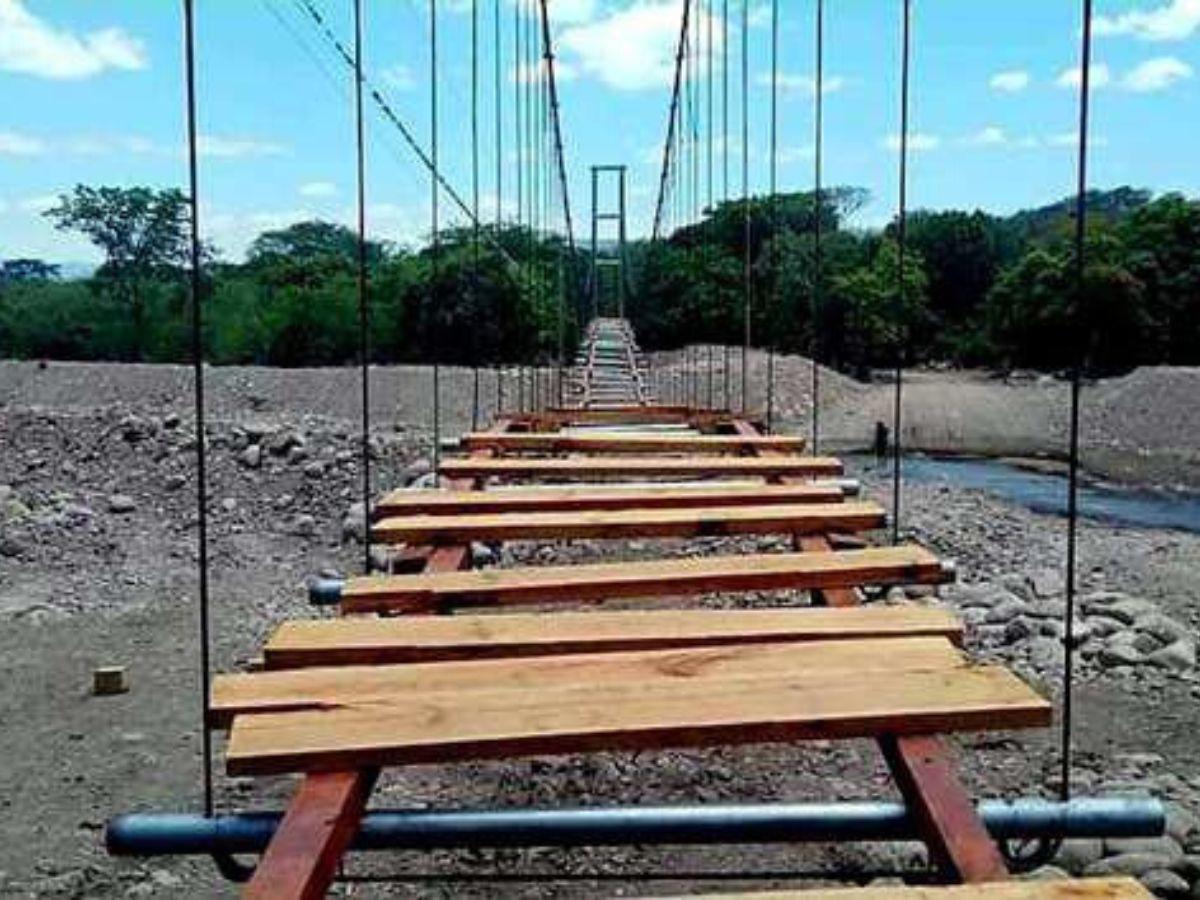 Puente habilitará acceso a unas 12 aldeas de Oropolí, El Paraíso