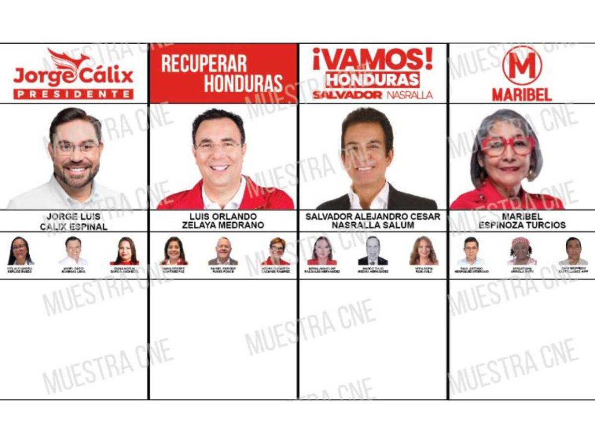 CNE muestra cómo lucen las papeletas para las elecciones primarias