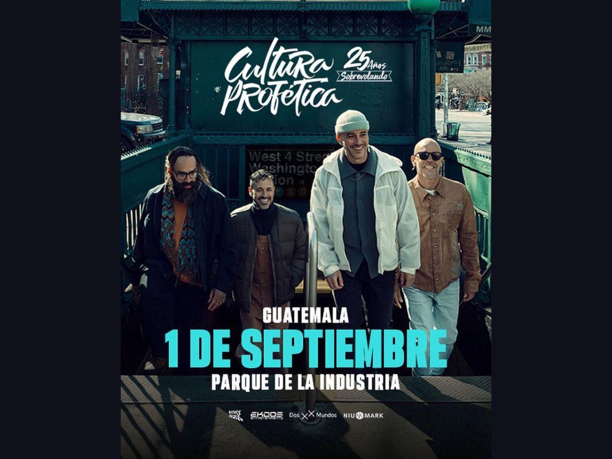 Una noche antes la banda estacionará en Ciudad de Guatemala, el viernes 1 de septiembre, como parte de su gira “25 años sobrevolando”.