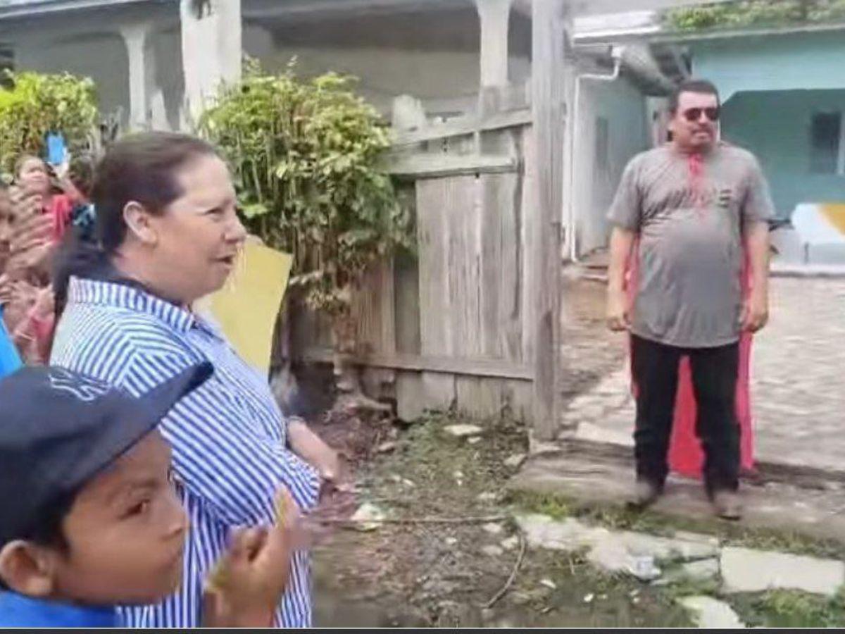 ¡Como un héroe! Así recibieron en Talanga a don Elías Valladares