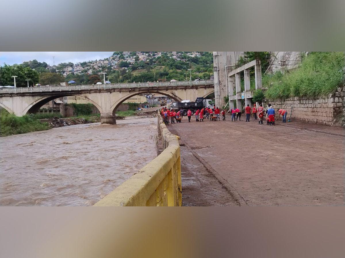 Caudal del río Choluteca disminuye tras las lluvias de la tormenta Sara