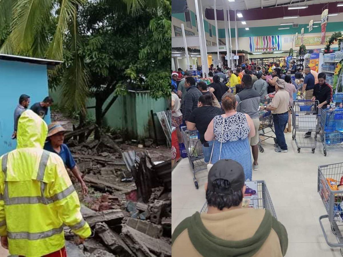 Familias evacuadas y supermercados colapsados: emergencia en Honduras por Sara