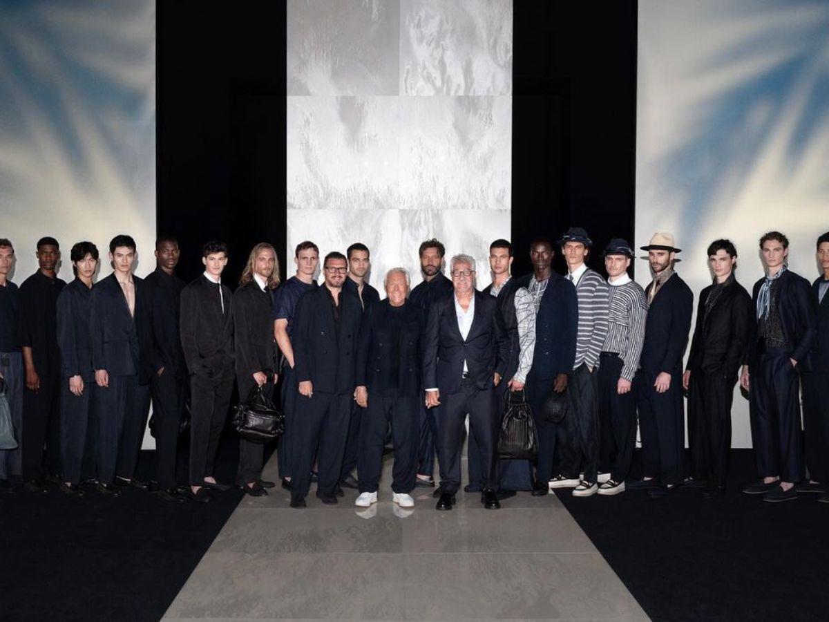 Giorgio Armani presentó su colección masculina para el verano 2025