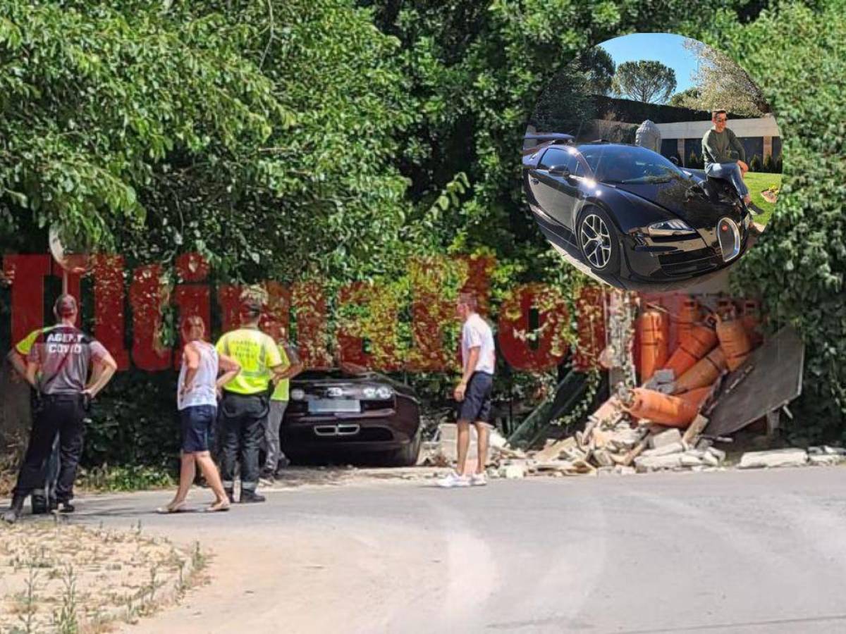 Cristiano Ronaldo pierde lujoso Bugatti de 1,6 millones de euros tras accidente en Mallorca