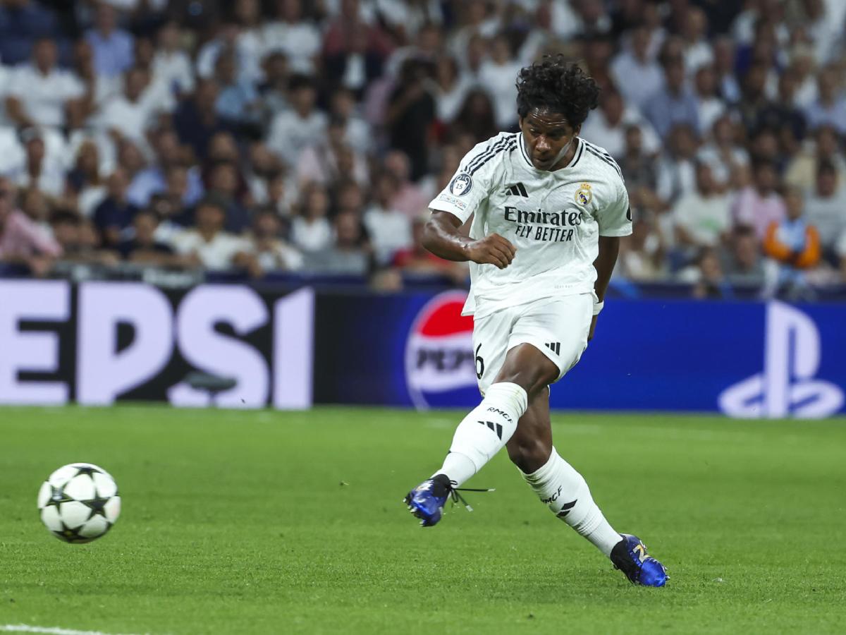 ¡Impresionante! Endrick anotó gol y rompió récord con Real Madrid en Champions League