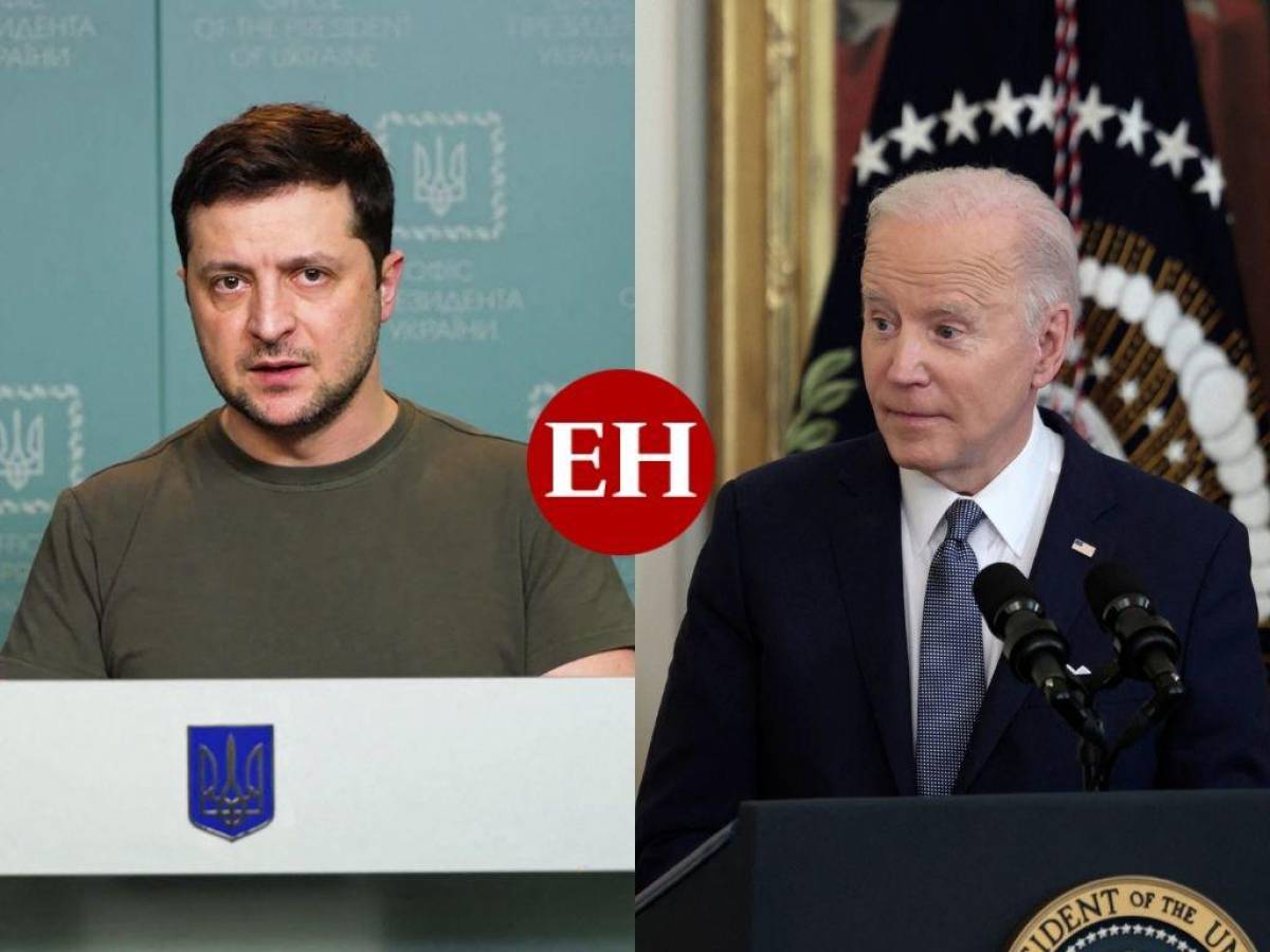 Zelenski le dice a Biden: “Debemos frenar al agresor”