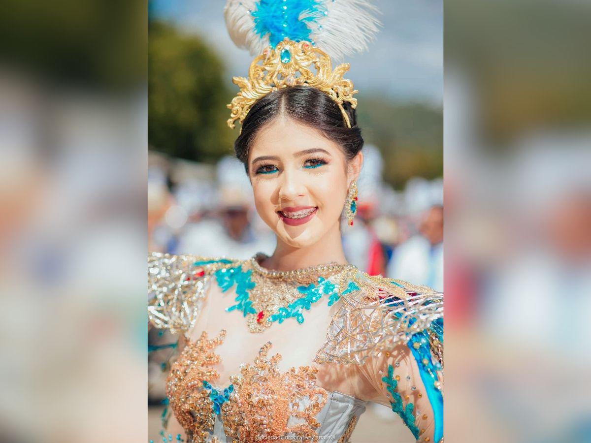 Únicos y elaborados: los bellos trajes que lucieron las palillonas de Danlí en las fiestas patrias 2024