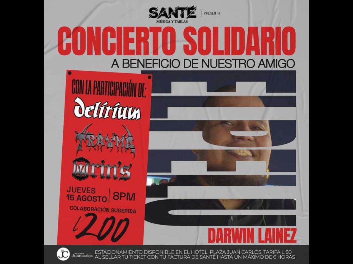 Quienes quieran colaborar con la causa pueden hacerse presentes esta noche al concierto en Santé.