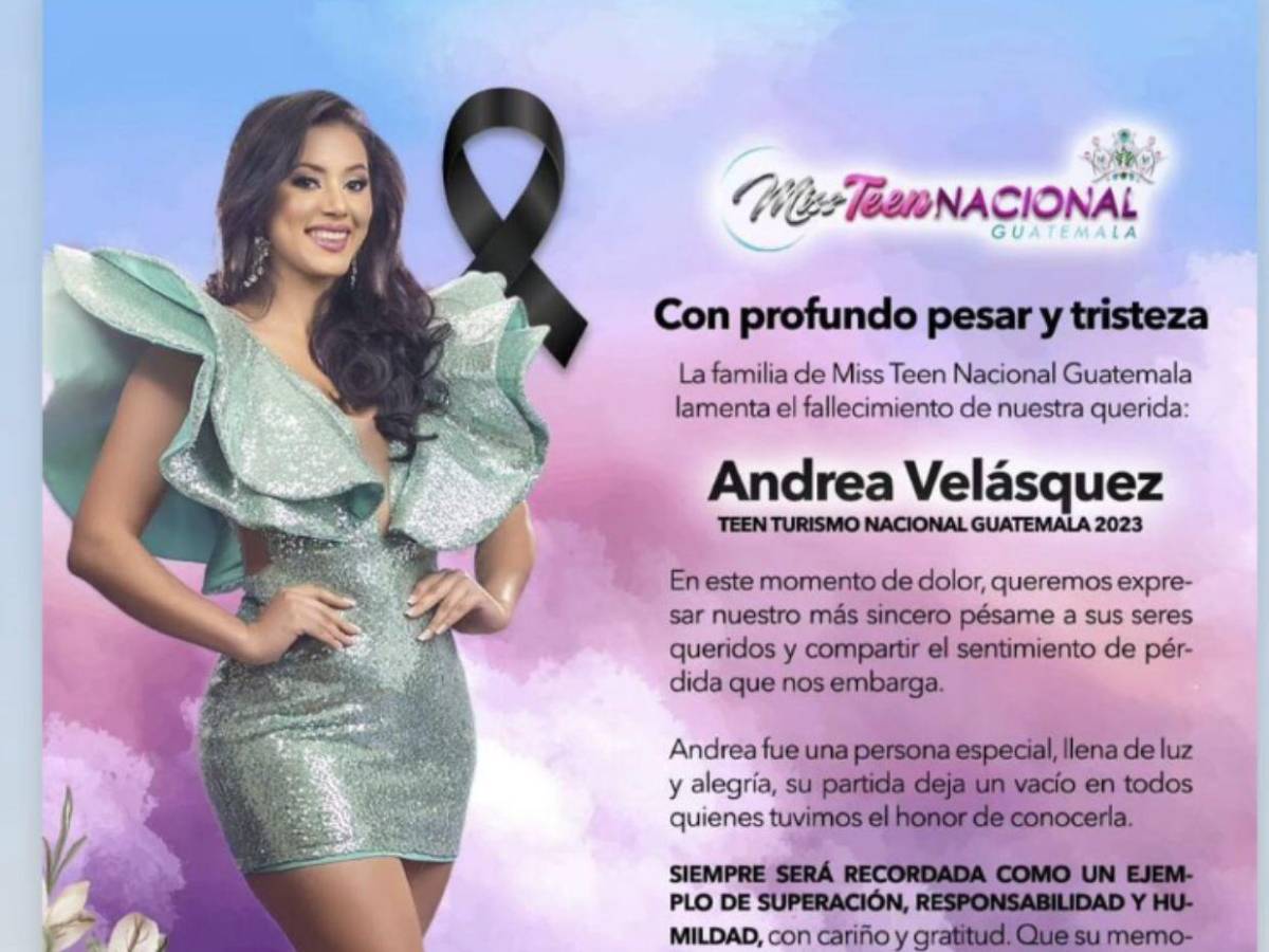 ¡Luto en el mundo de la belleza! Fallece Miss Turismo de Guatemala