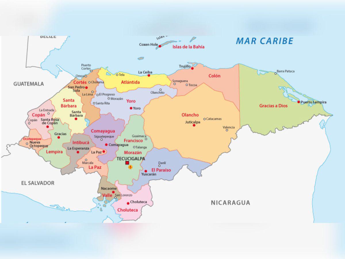 En 1825 se hace el primer mapa de Honduras, en 1933 se publica la versión oficial, que tuvo dos actualizaciones: cuando se incorporó el departamento de Gracias a Dios, y cuando se dio el fallo de La Haya en 1992 tras el conflicto limítrofe con El Salvador.