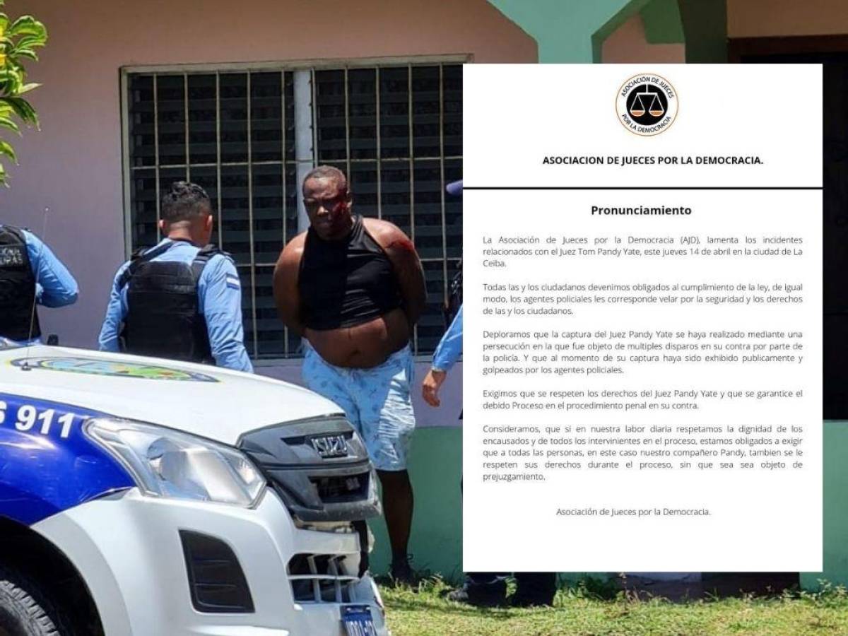 AJD pide respeto al debido proceso de juez capturado durante persecución policial