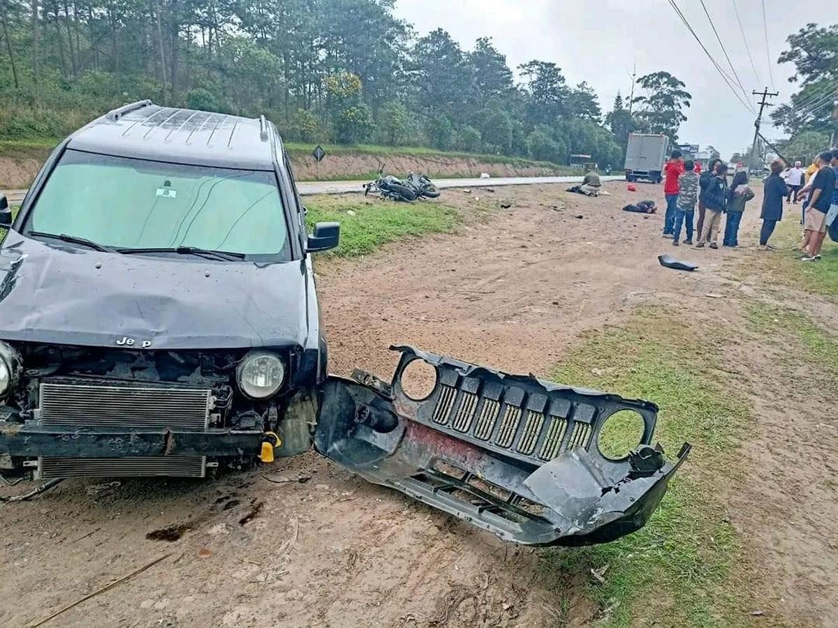 Dos heridos tras choque entre camioneta y motocicleta en la CA-5, Siguatepeque