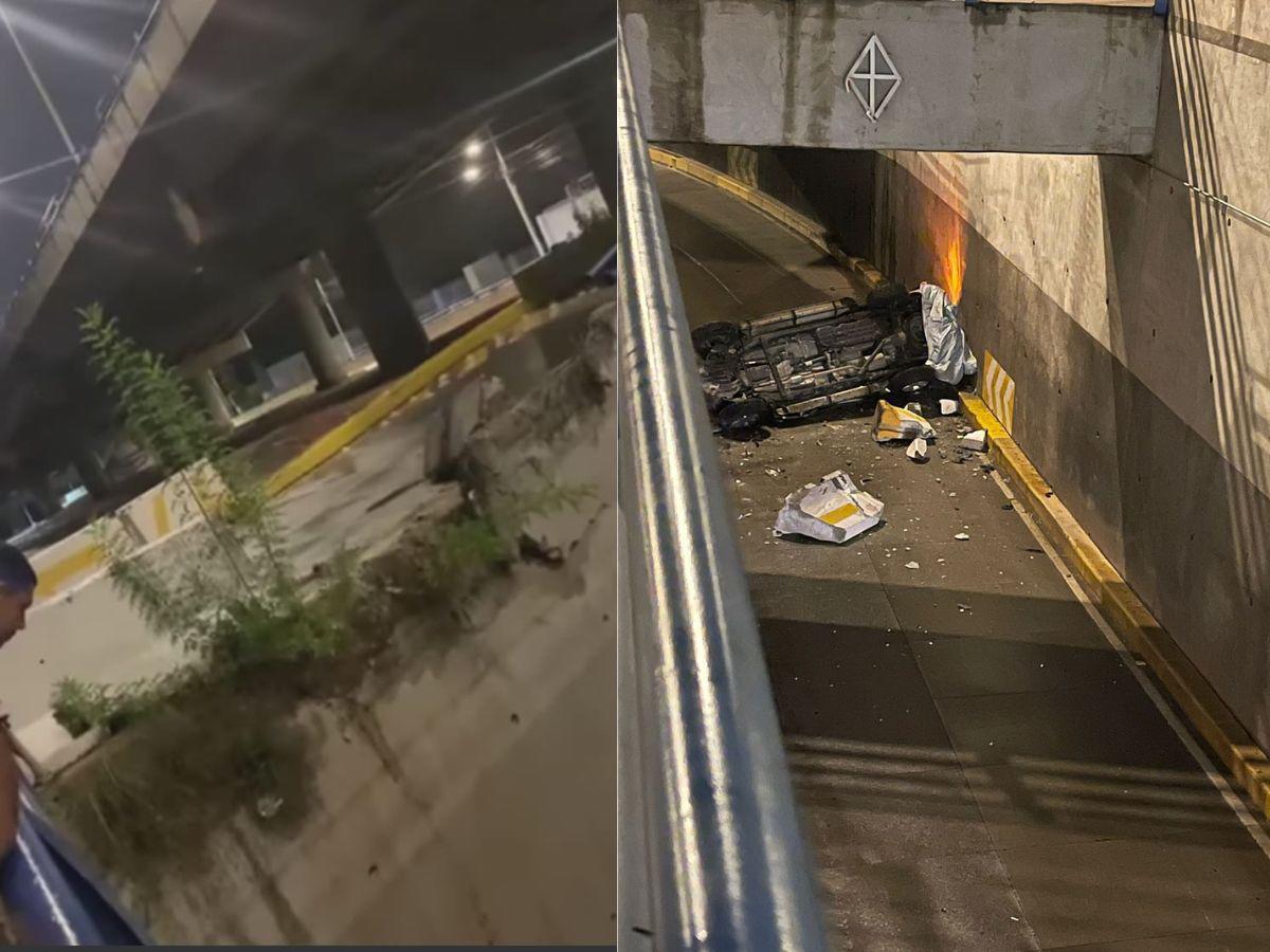 Videos de un nuevo accidente en el túnel del bulevar Suyapa en Tegucigalpa