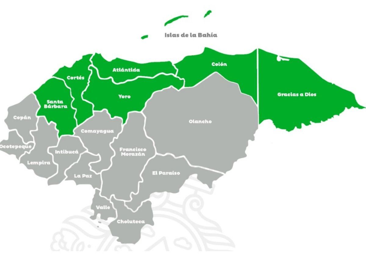 Alerta verde por 24 horas más para siete departamentos de Honduras