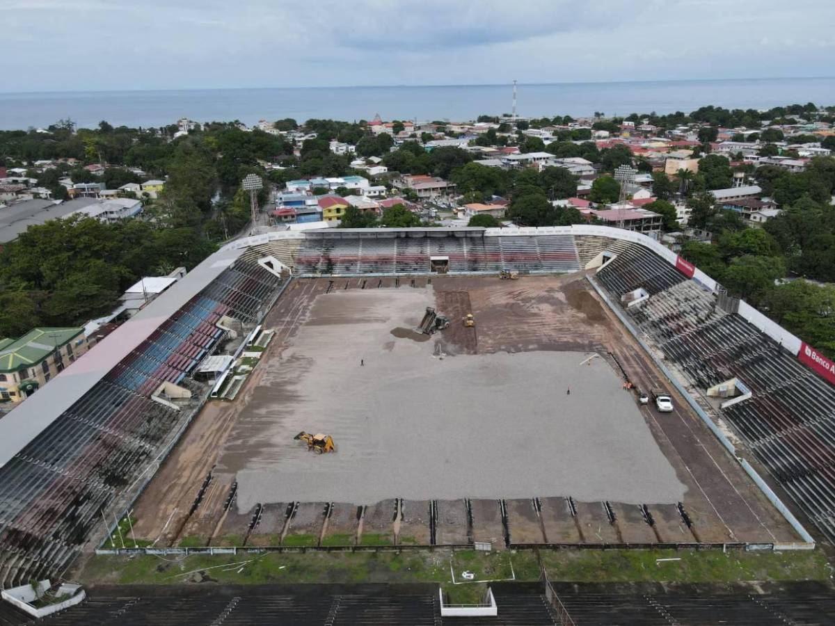 Así avanzan los trabajos de renovación en el estadio Ceibeño: Será una belleza