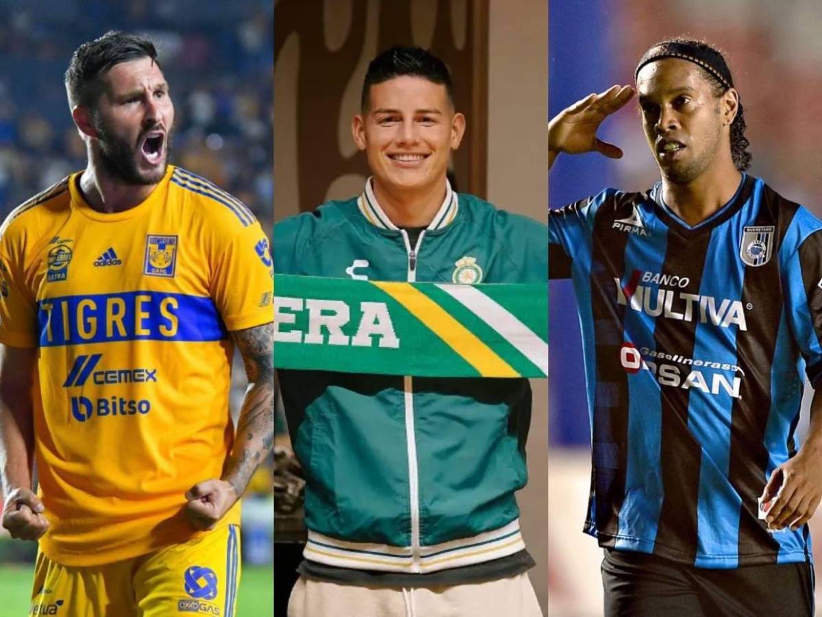 Fichajes más importantes en la historia de Liga MX: Ronaldinho y James Rodríguez destacan